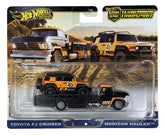 Hot Wheels Car Culture Team Transport Toyota FJ Cruiser 1:64 Scale Car & Transport Vehicle for Race Fans & Toy Car Collectors